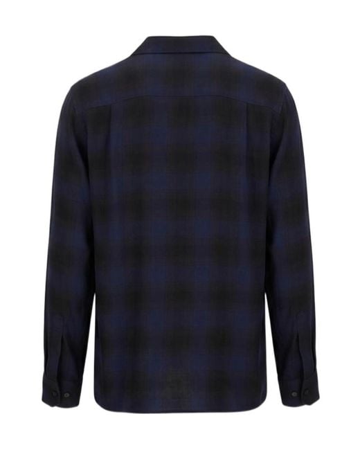 Dries Van Noten Blue Striped Shirt for men