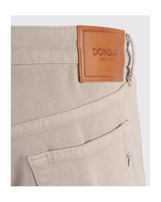Dondup Gray Turn-Up Cuff Tapered Jeans