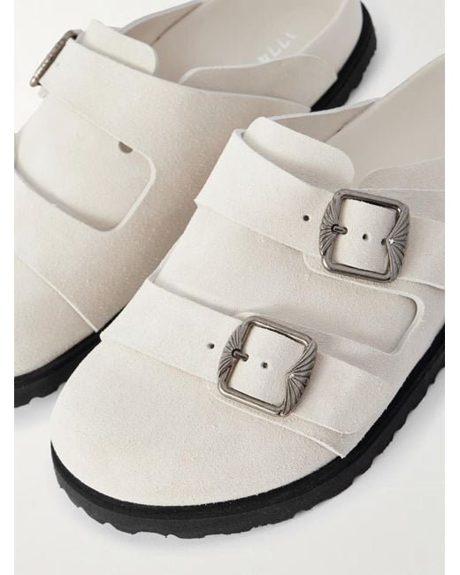 Birkenstock White West Double-Strap Mules