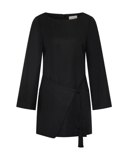 Posse Black Bell Sleeve Dress