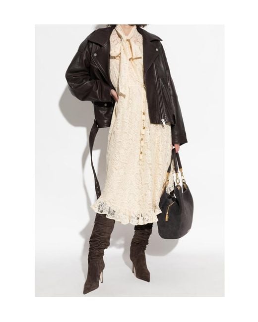 Zimmermann Natural Long Sleeve Dress