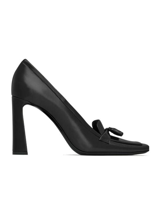 Saint Laurent Black Chloé Square Toe Pumps