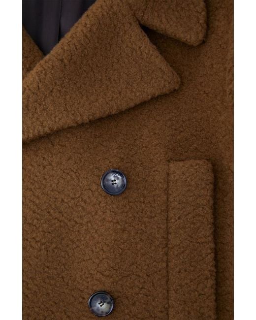 Loewe Brown Peacoat for men