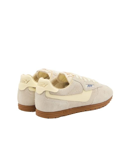Autry White Windspin Lace-Up Sneakers