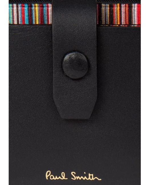 Paul Smith Black Logo Stamp Card Holder for men