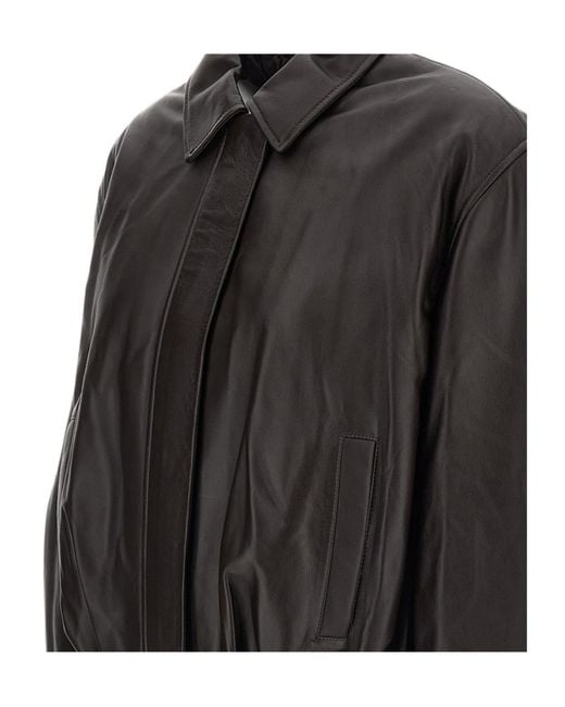 Arma Brown Melis Leather Bomber Jacket