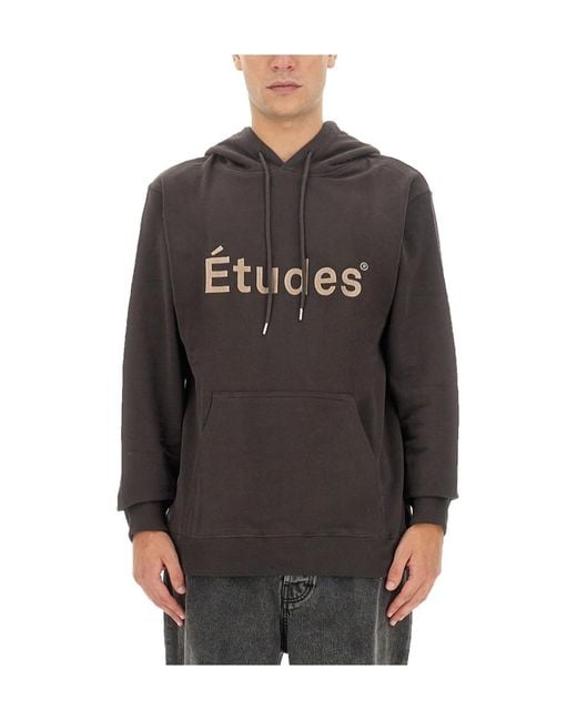 Etudes Studio Black Klein Tudes Organic Cotton Hoodie for men