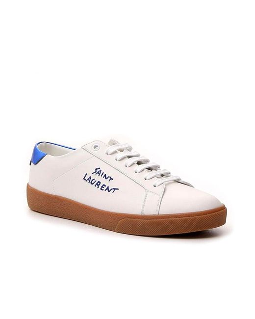 Saint Laurent White Court Classic Sl/06 Low-Top Sneakers for men