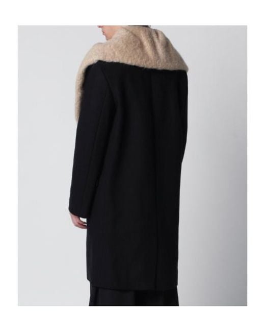 Dries Van Noten Black Long-Sleeved Coat for men