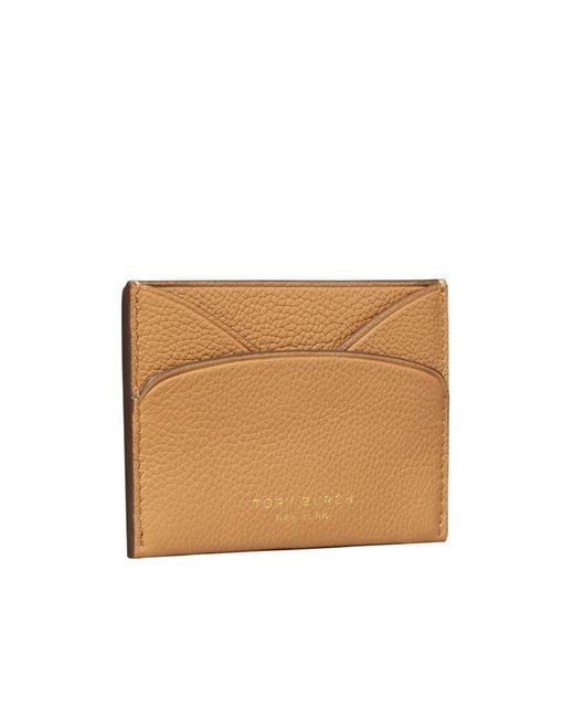 Tory Burch Natural Romy Leather Card Holder
