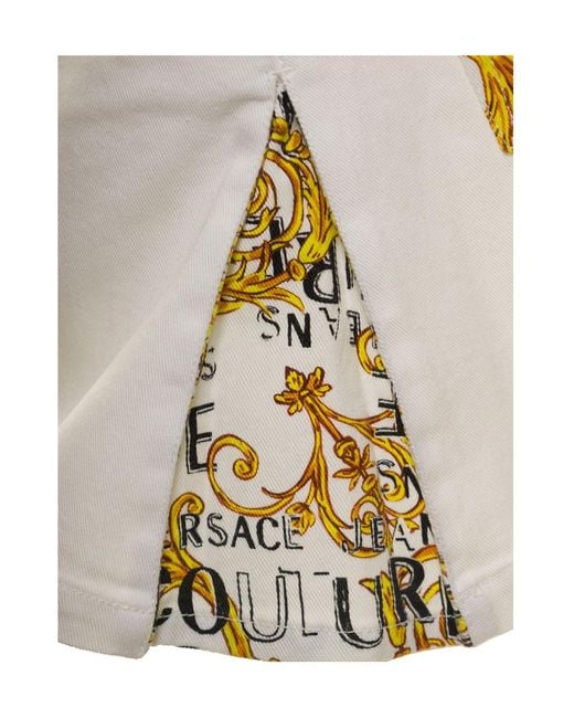 Versace Jeans Multicolor Couture High-Waist Mini Skirt