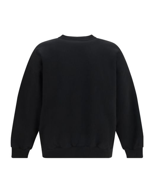 Balenciaga Blue Distressed Graphic Sweatshirt for men