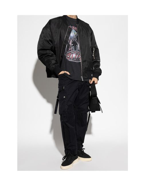 DSquared² Black Supervintage Dyed Cigarette Fit T-Shirt for men