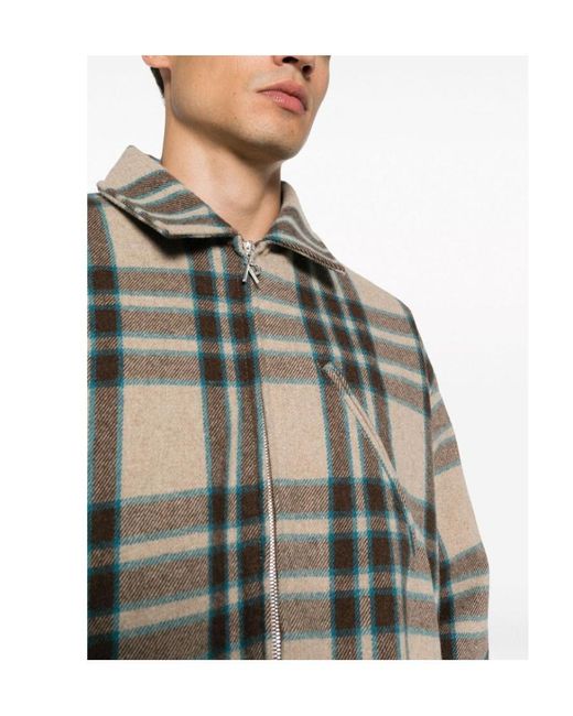Represent Green Long-Sleeved Lapel Jacket for men