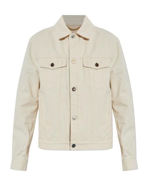 Moschino Natural Logo Patch Denim Jacket