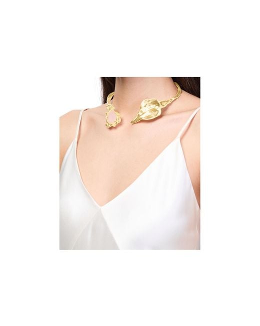 Chloé Metallic Twisted Detail Necklace