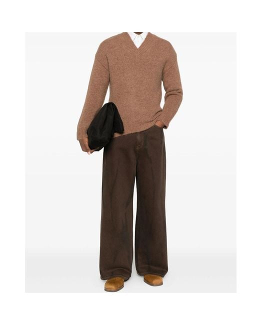 Entire studios Brown Deco V-Neck Sweater