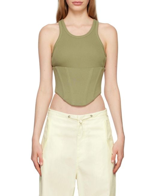 Dion Lee Green Float Corset-Style Top