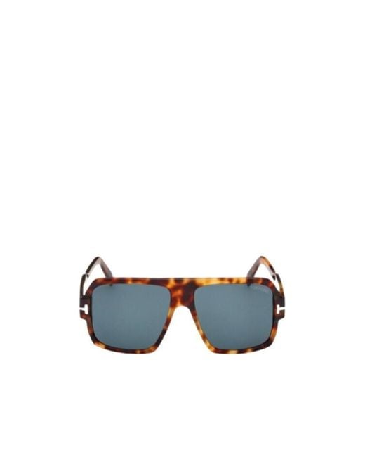 Tom Ford Blue Logo Sunglasses for men