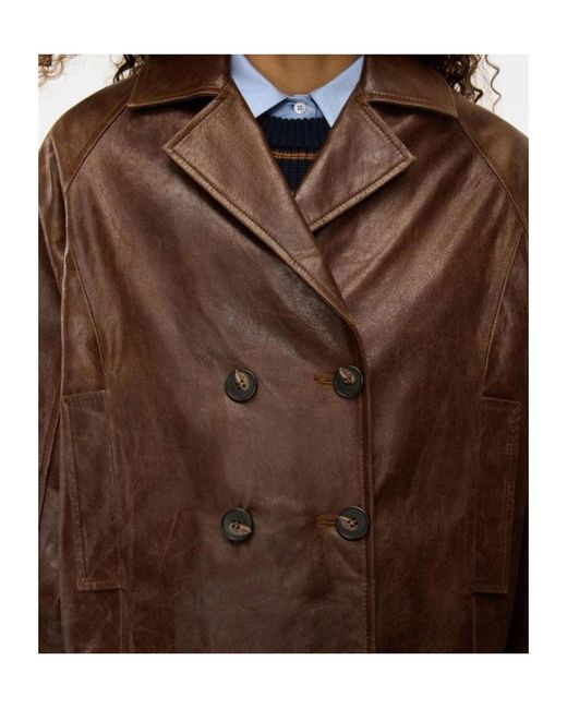 iBlues Brown Leather Jacket