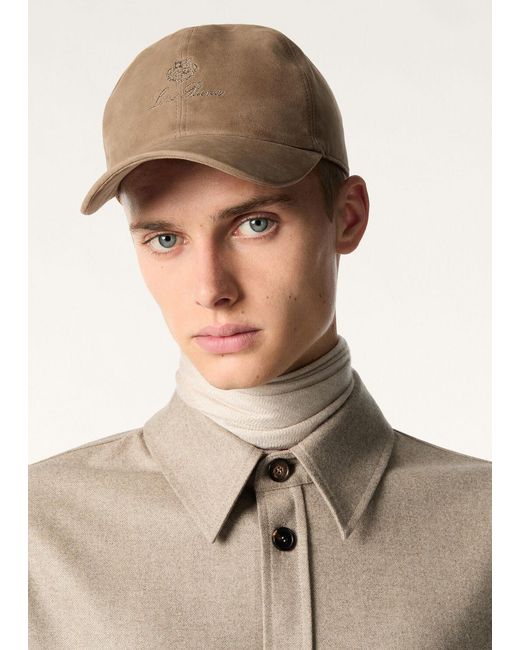 Loro Piana Brown Baseball Cap for men