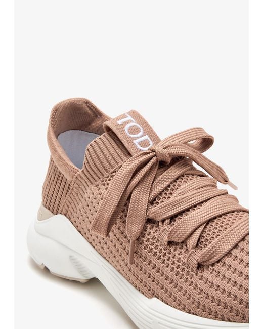 Tod's Pink Mesh Sneakers