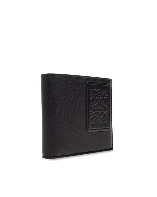 Loewe Black X Suna Fujita Logo Patch Bi-Fold Wallet for men