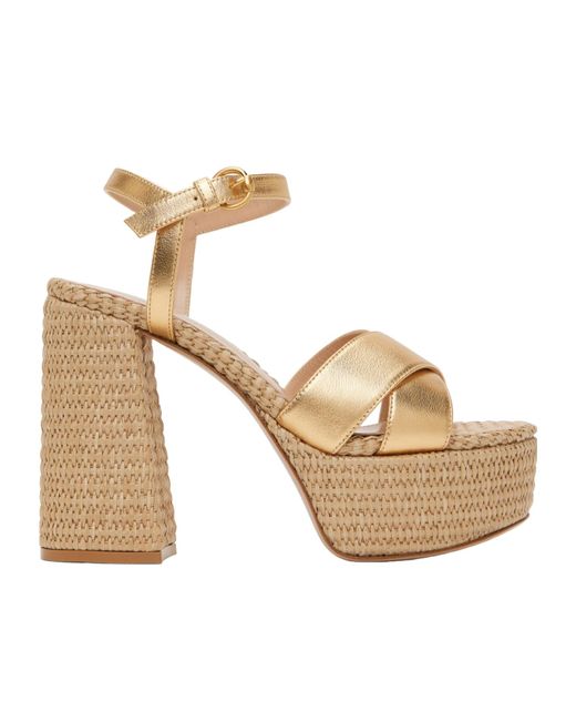 Gianvito Rossi Metallic Bebe High-Heeled Sandals