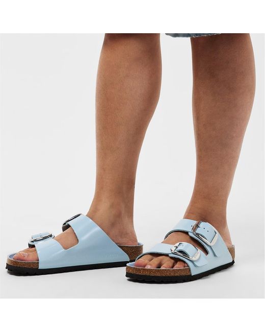 Birkenstock White Adjustable Double Buckle Slippers