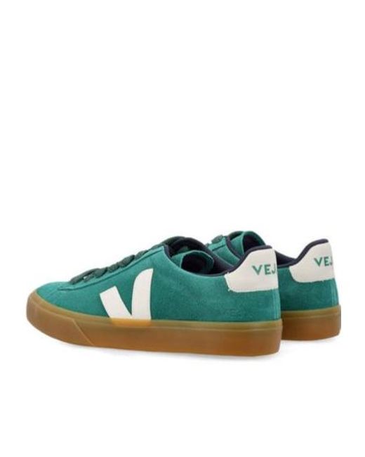 Veja Green Campo Bold Lace-Up Sneakers