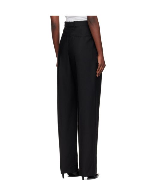 Wardrobe NYC Black Pleat-Detail Trousers