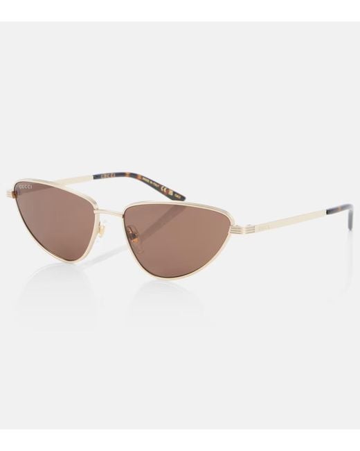Gucci Multicolor Logo Cat-Eye Sunglasses