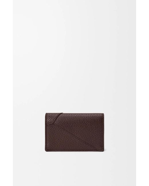 Loewe Brown Puzzle Business Cardholder for men
