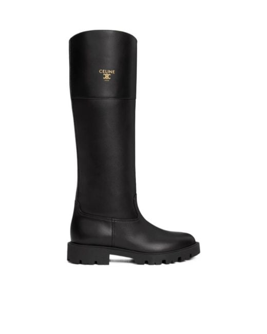 Céline Black Margaret High Boot