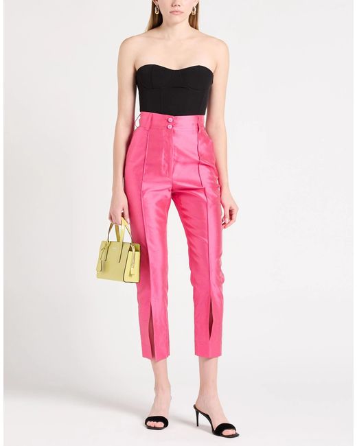 Dolce & Gabbana Solid Color Tapered Trousers