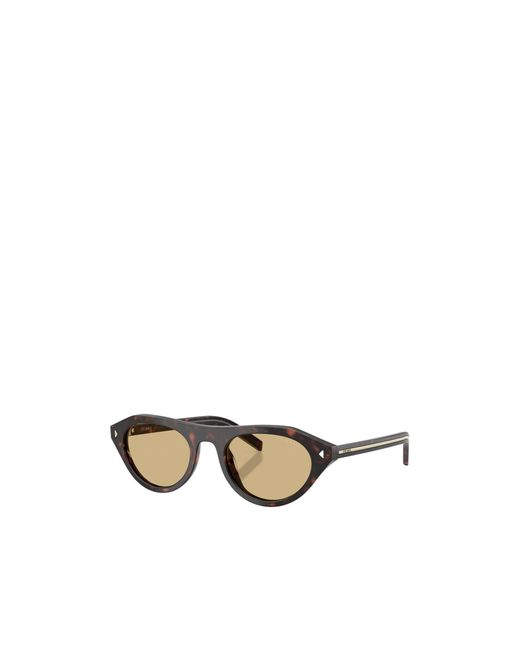 Prada Metallic Round-Frame Sunglasses