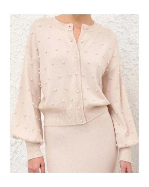 Zimmermann Pink Hypnotic Beaded Cardigan