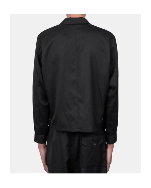 Auralee Black Long-Sleeved Jacket for men