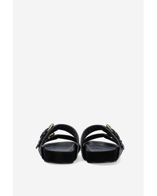 Isabel Marant Black Lennyo Cutout Slides