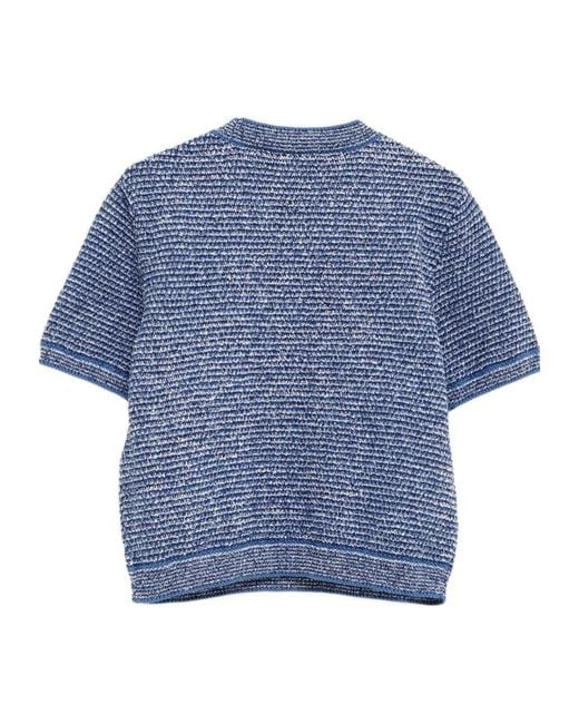 Gucci Blue Knitted T-Shirt