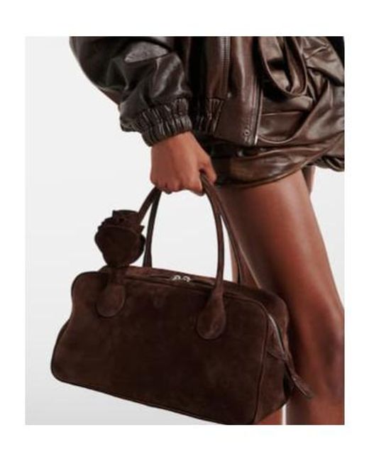Magda Butrym Brown Brigitte Small Suede Shoulder Bag