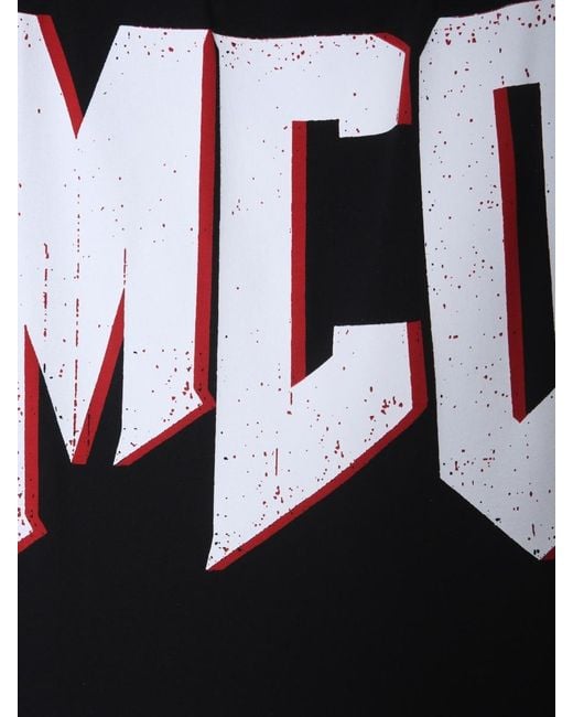 McQueen Black Printed Dress