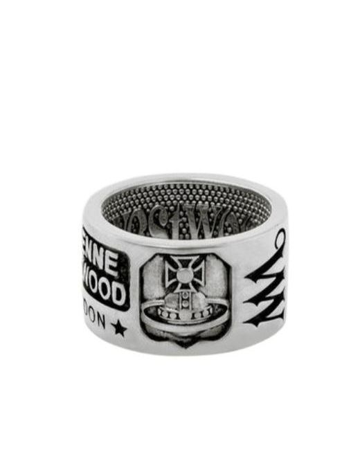Vivienne Westwood White Lancelot Ring for men