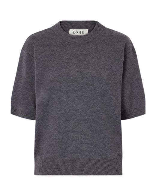Rohe Blue Long-Sleeved Knitwear