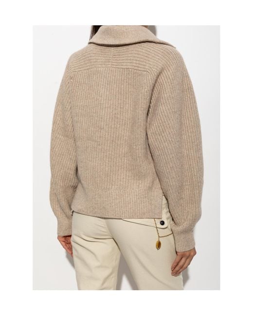 Isabel Marant Natural Long-Sleeved Sweater
