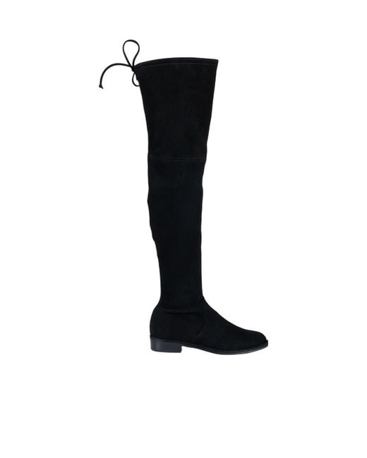 Stuart Weitzman Black Thigh-High 30Mm Boots