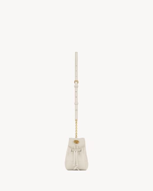 Saint Laurent Natural Jamie Mini Bucket Bag