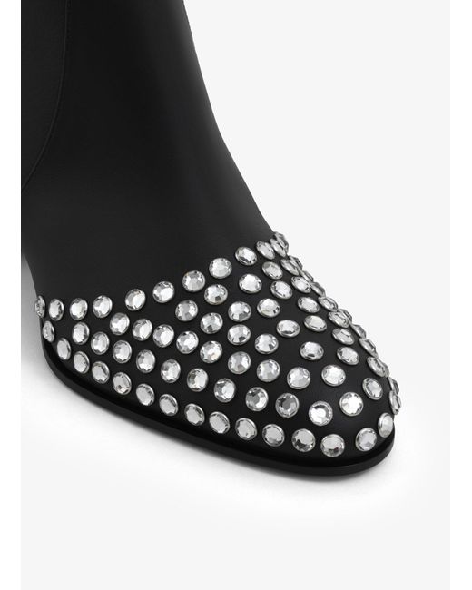 Alaïa Black Alaïa Strass Ankle Boots