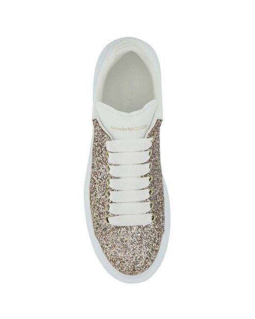 McQueen Gray Oversized Lace-Up Sneakers