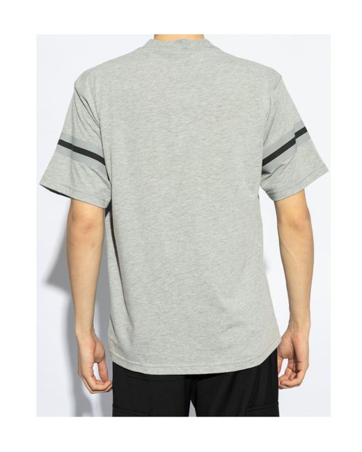 Dolce & Gabbana Gray Logo Printed Crewneck T-Shirt for men